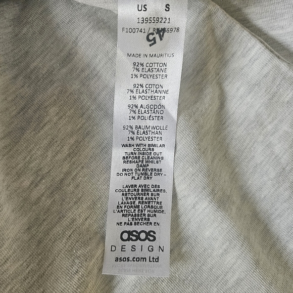 ASOS Design Women Baby Tee w Marseille France Graphic, Heather Gray, Size S NWOT - Picture 5 of 6